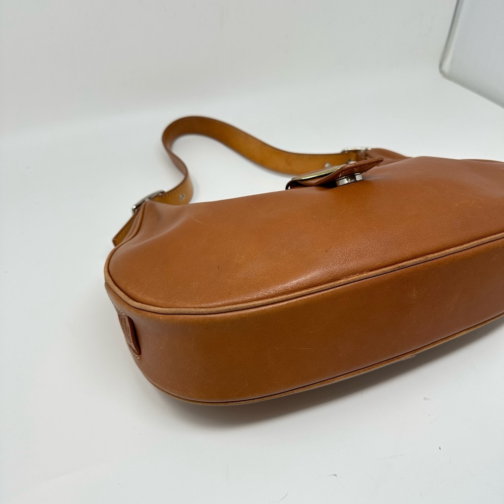 Vintage Coach Mahogany Crescent Shoulder Bag Tanned Leather G25-7592 - Picture 6 of 16